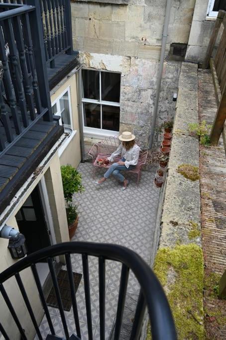 Primrose Cottage - With Private Courtyard & Sun Terrace In Central Bath Exterior foto
